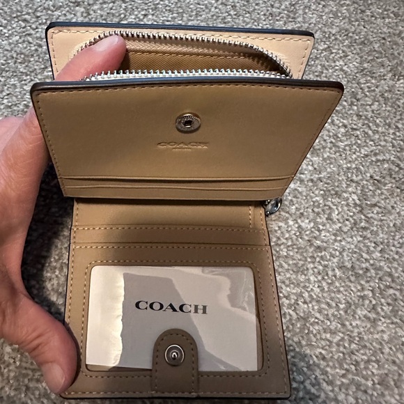 Coach Butterfly Snap Wallet with silver hardware - Picture 2 of 3
